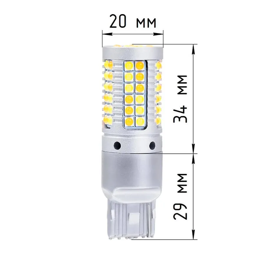 Ходовые огни в поворотники 2 в 1 ElectroKot ZR69 в штатные патроны W21W - 7440 2 шт