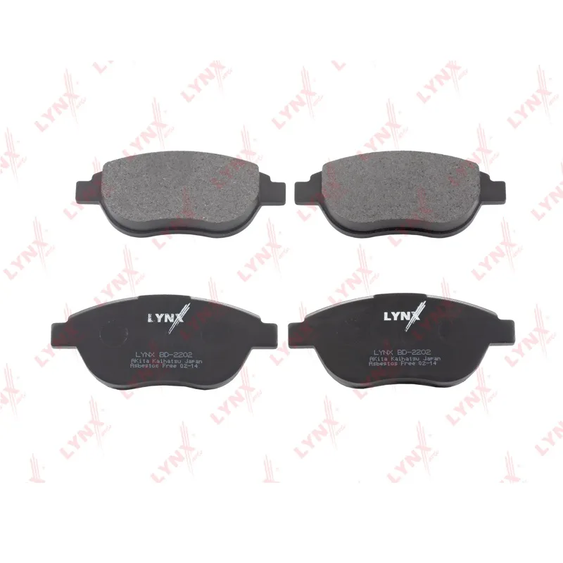 Колодки торм. перед. LYNXauto BD2202 Fiat Doblo, Citroen Berlingo, Peugeot 207/307