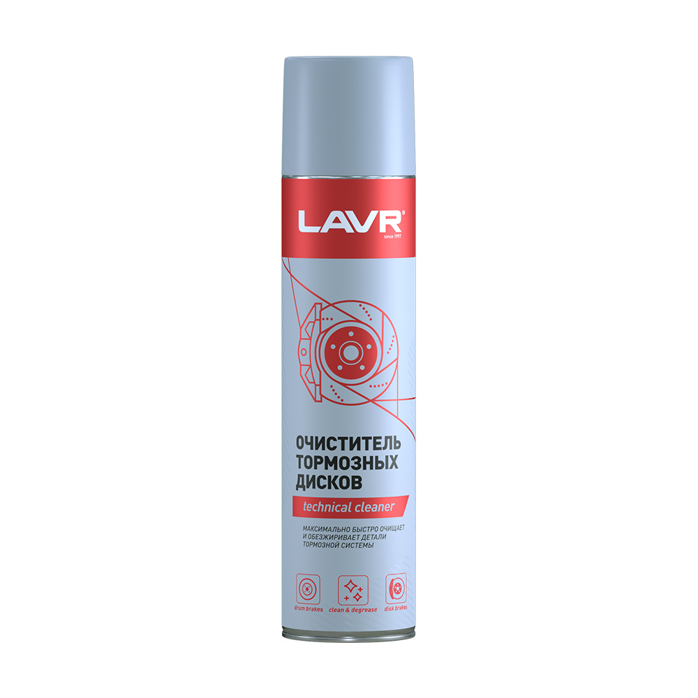 LAVR Ln1495 Очиститель тормозных дисков 400мл 111495