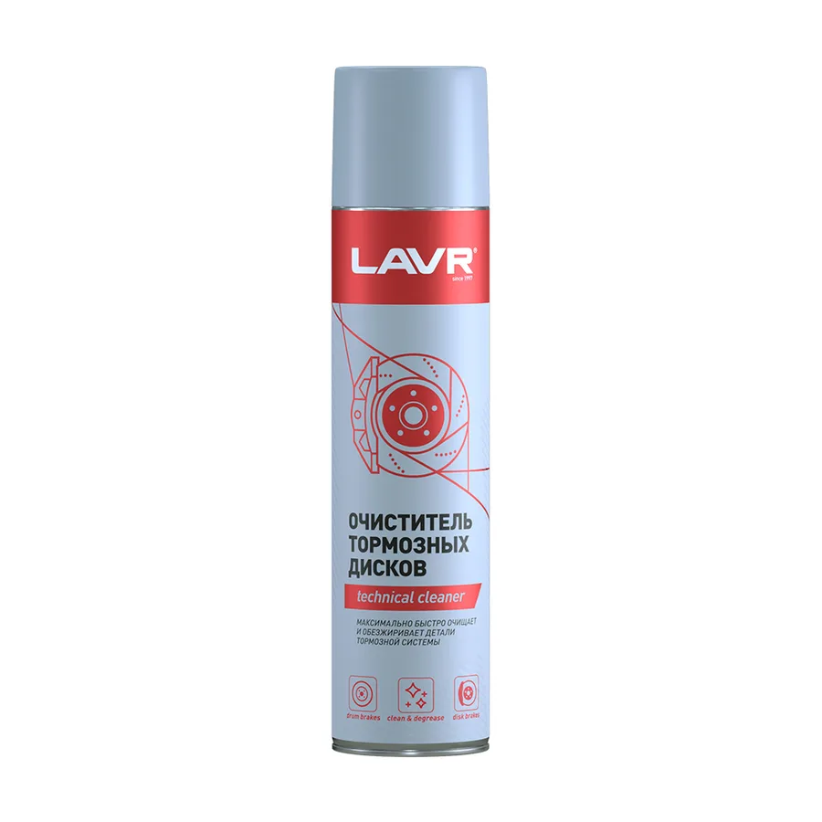 LAVR Ln1495 Очиститель тормозных дисков 400мл 111495