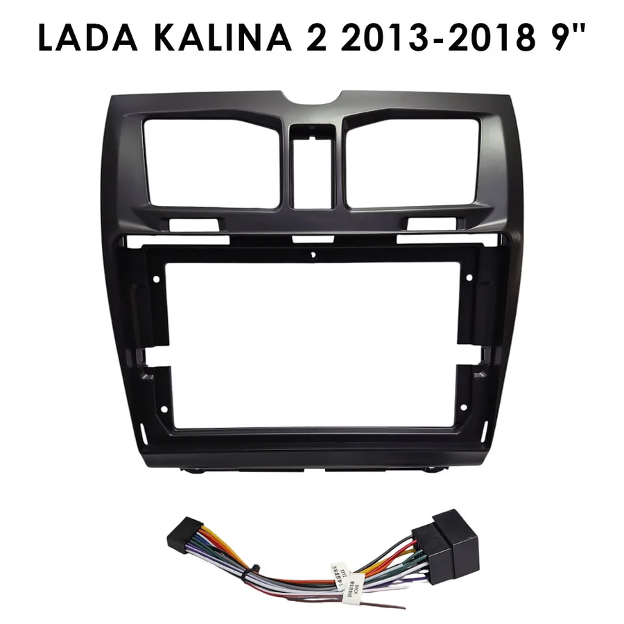 Установочный к-т для штатной а/м 9" LADA Kalina 2 2013-2018 + проводка ZKT-077