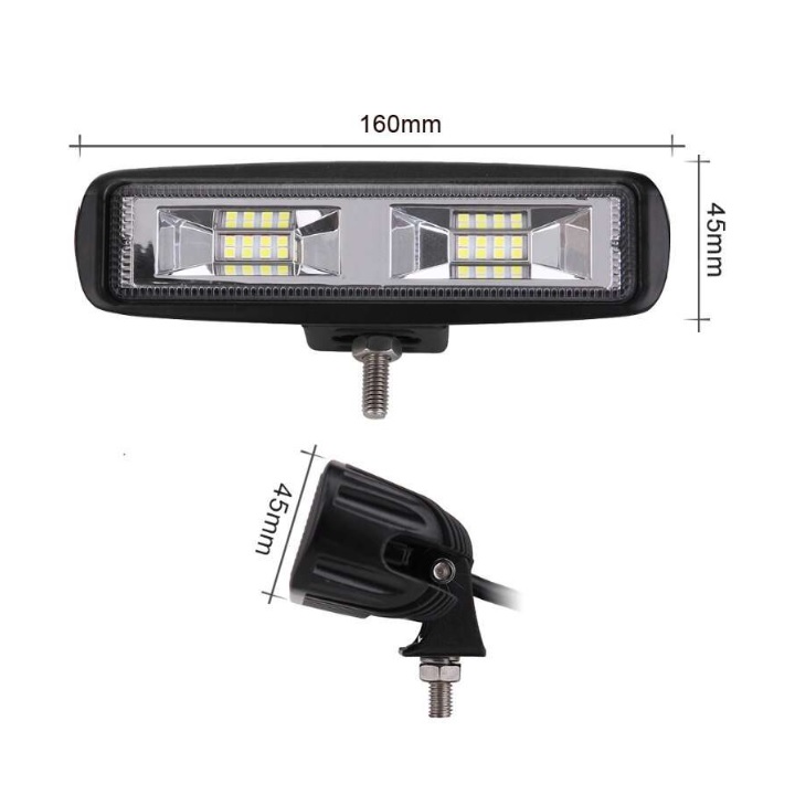 Фара рабочего света G0003-mini (27W) квадрат. 12V/24V к-т 2шт.