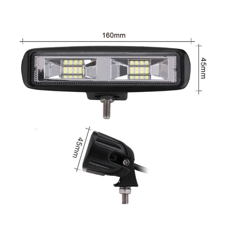 Фара рабочего света G0003-mini (27W) квадрат. 12V/24V к-т 2шт.