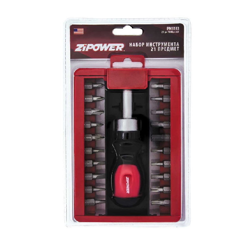 ZIPOWER PM5133 Набор инструмента 21пр.