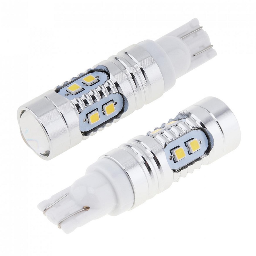 Лампа диодная 10-30V W5W б/ц T10-10W STARLED 7G white (мега-яркая) кт. - 2шт.