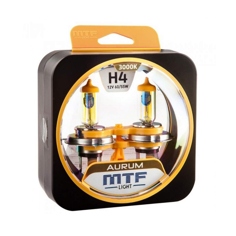 Лампа 12V MTF H4 60/55W Aurum (Eurobox,2шт.)