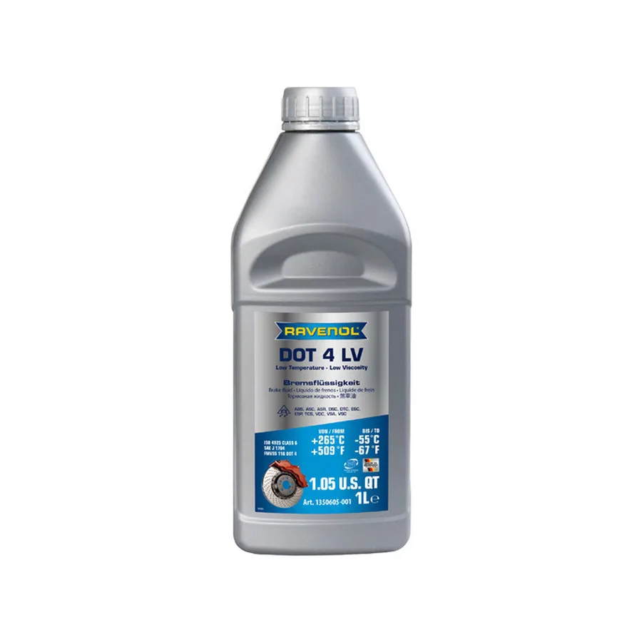Жидкость тормозная RAVENOL DOT-4 LV (1л)