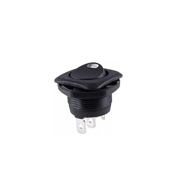 Кнопка-клавиша 12V (3B) LED d=20mm красн. RS-108