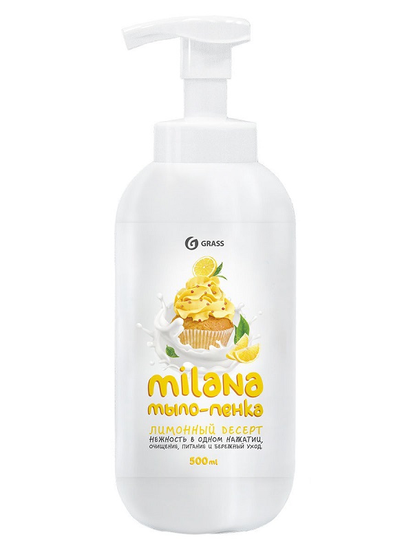 GraSS Жидкое мыло MILANA Мыло-Пенка лим. пирог 500мл 125332