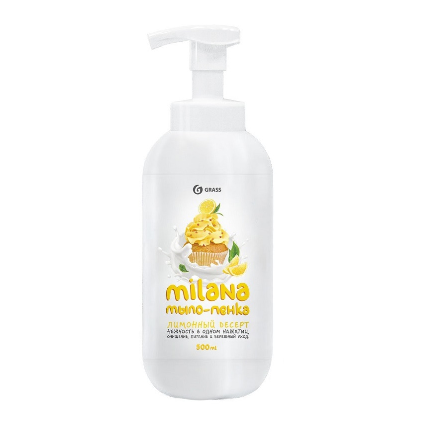 GraSS Жидкое мыло MILANA Мыло-Пенка лим. пирог 500мл 125332