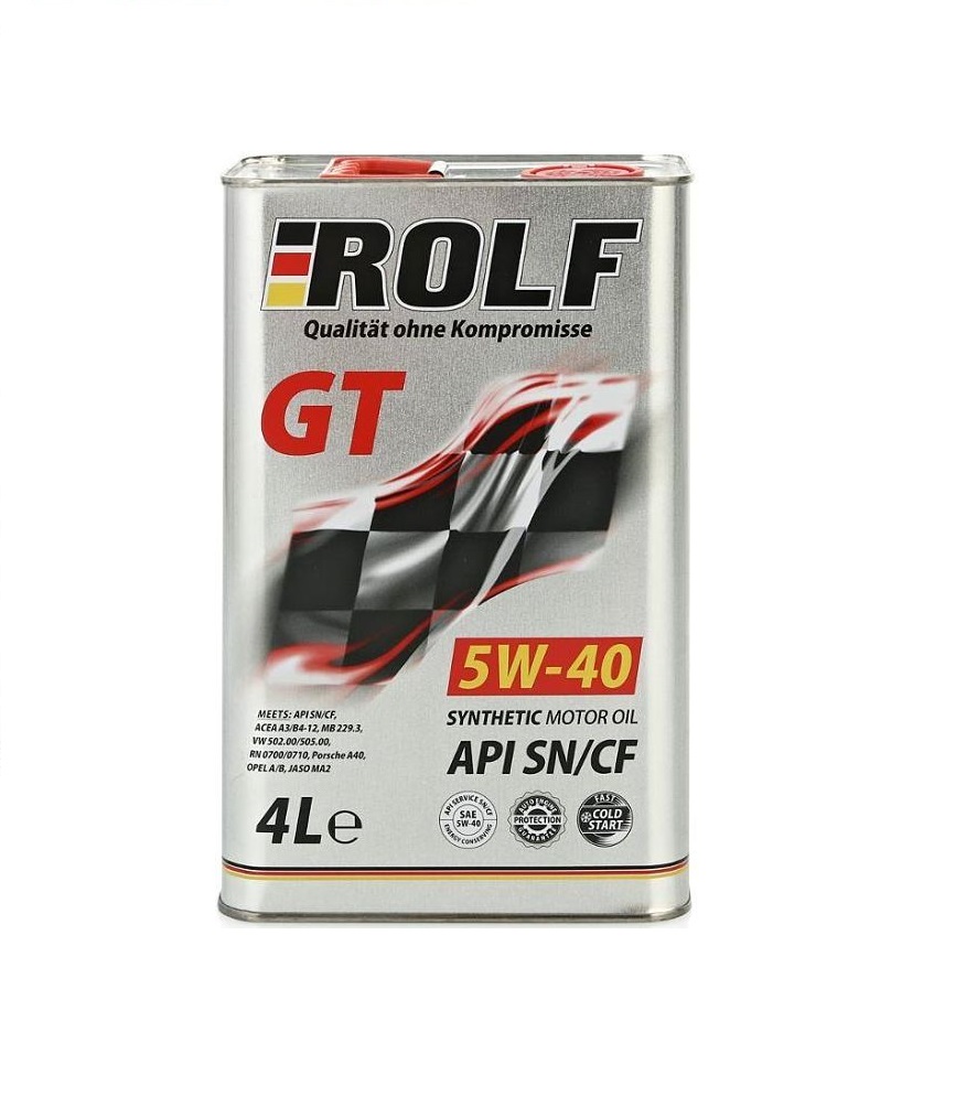 Масло моторное ROLF GT 5w40 SN/CF 4л