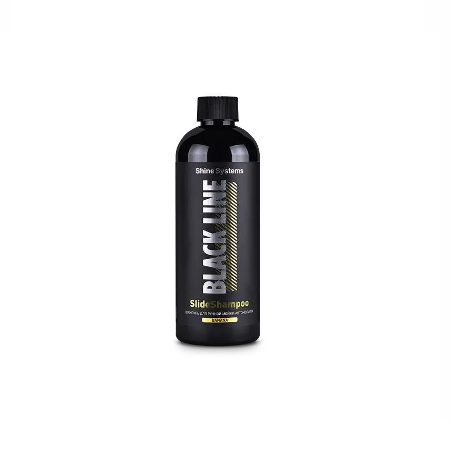 Shine Systems Black Line SlideShampoo Banana - шампунь для ручной мойки автомобиля, 400 мл