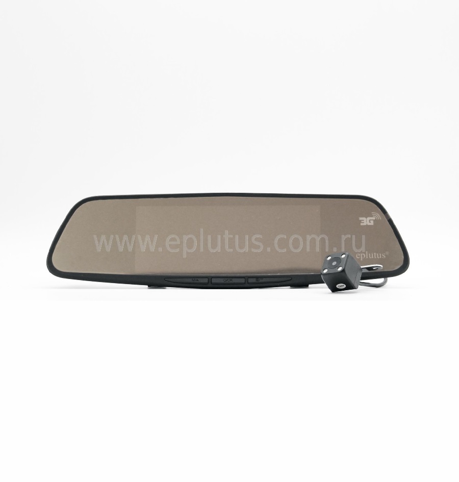 Видеорегистратор eplutus D30 (Зеркало, Android) 2-кам. FullHD
