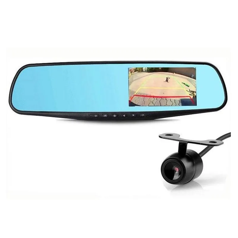 Видеорегистратор eplutus D30 (Зеркало, Android) 2-кам. FullHD