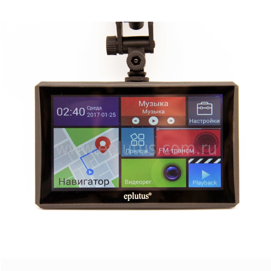 Видеорег. + навигатор eplutus GD70 (Android)