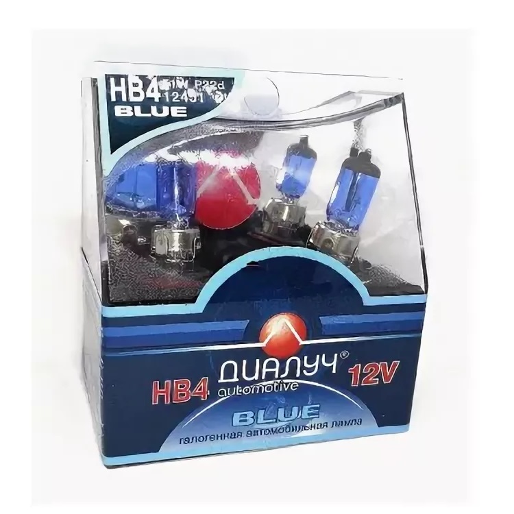 Лампа 12V Диал-Луч HB3 65W BLUE DUO (Eurobox,2шт.) 1008