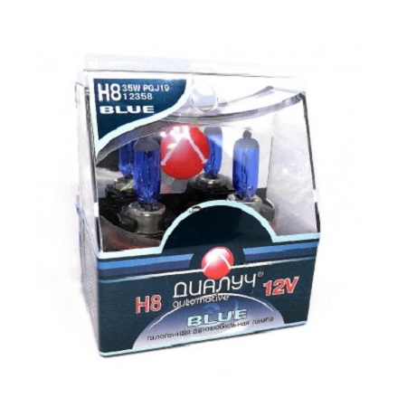 Лампа 12V Диал-Луч HB3 65W BLUE DUO (Eurobox,2шт.) 1008