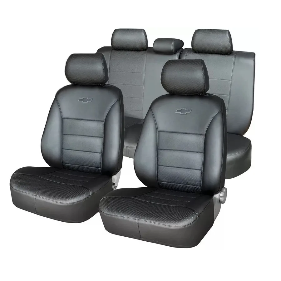 Чехлы Орегон Эко кожа Chevrolet Niva (2016-н.в.) Черный E078B