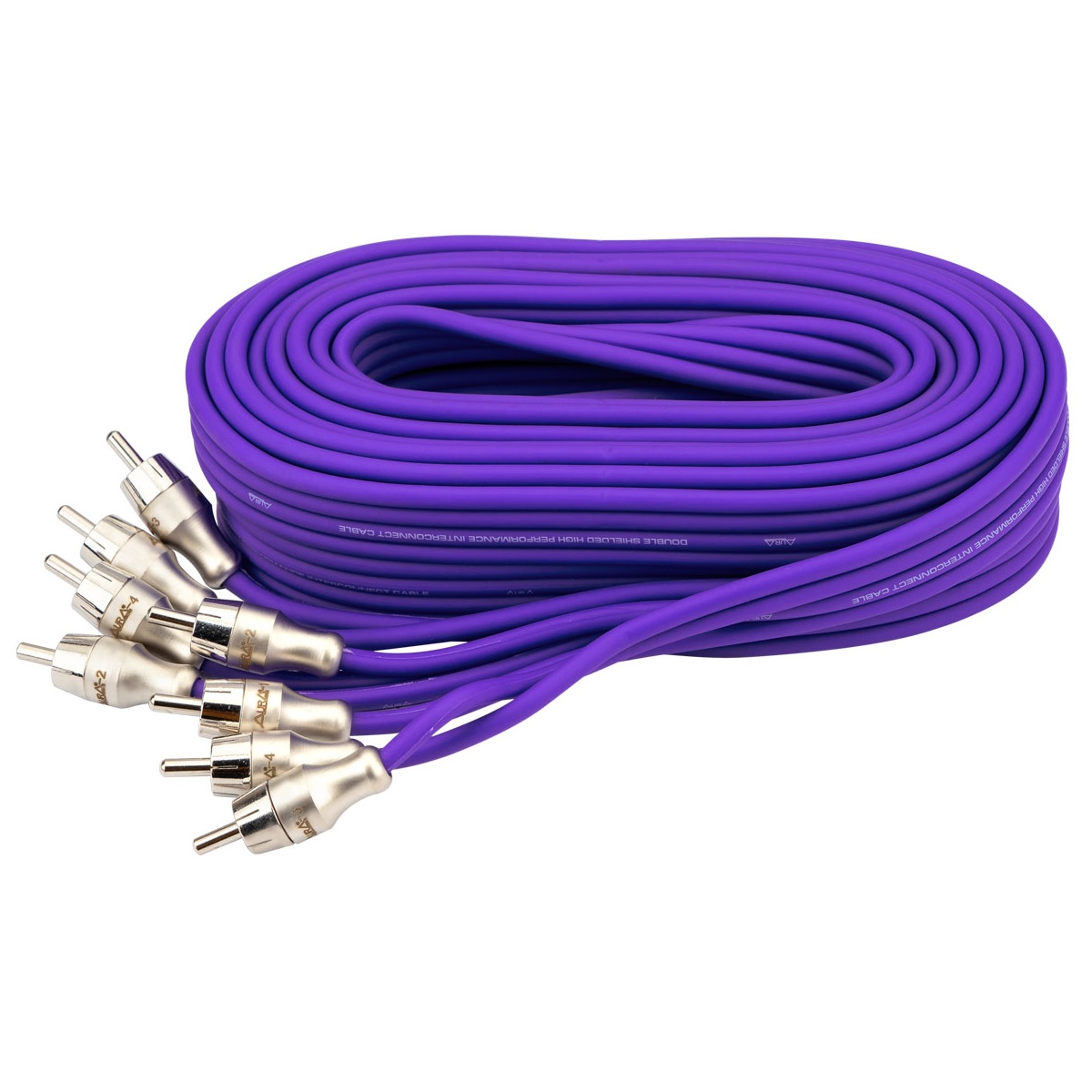 Кабель межблочный AURA RCA-B254 MkII медь 4х кан. 5м.