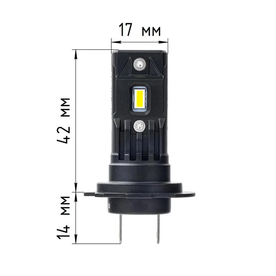 Светодиодные LED лампы ElectroKot MiniMax PRO 10-16V H7 5000K к-т 2шт