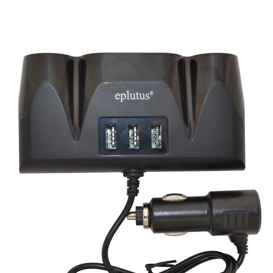 Разветлитель прикур. Eplutus 4гн. FC-420 + USB 360 Вт