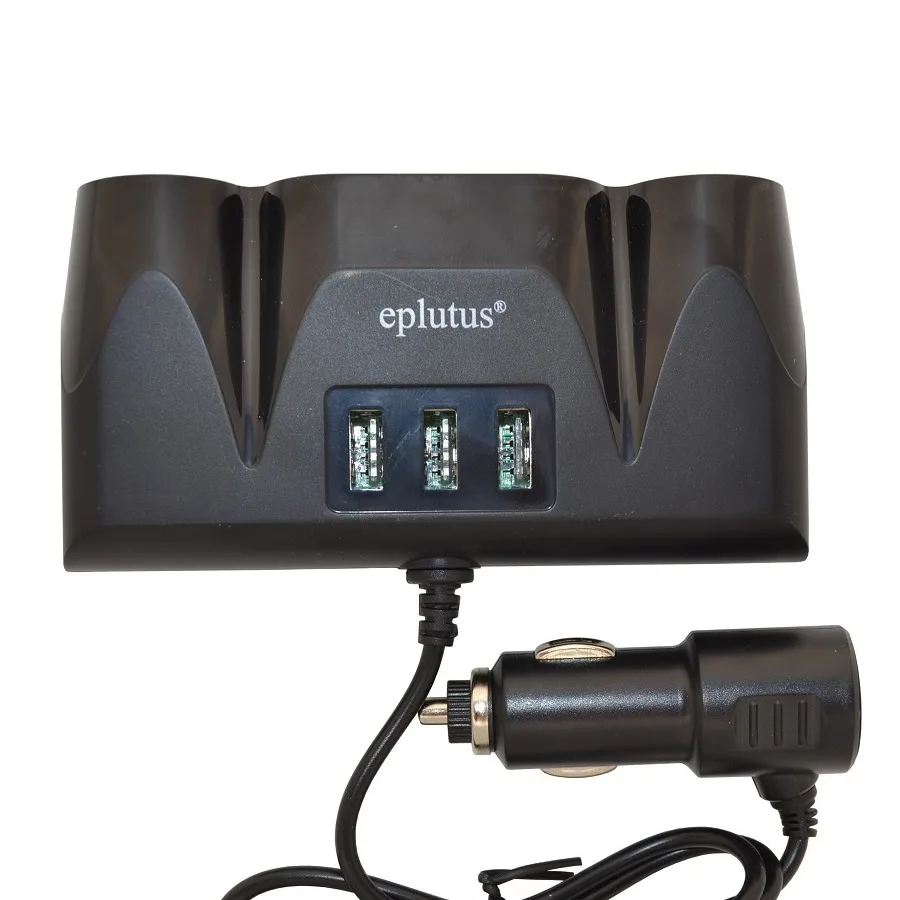 Разветлитель прикур. Eplutus 4гн. FC-420 + USB 360 Вт