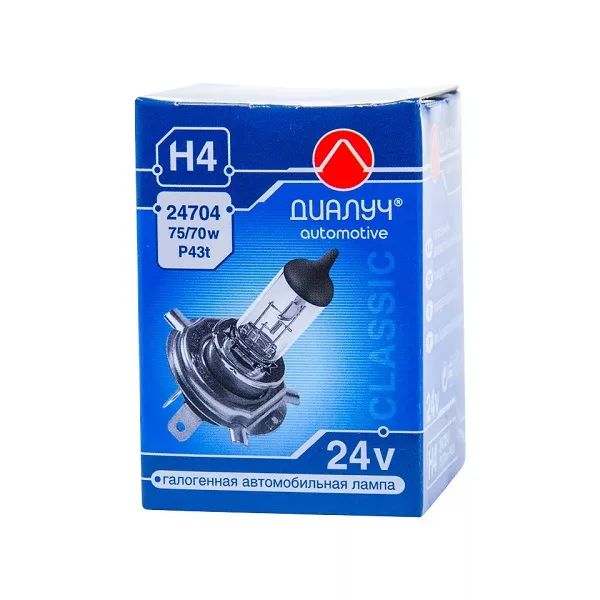 Лампа 24V Диал-Луч H4 75/70W 0356