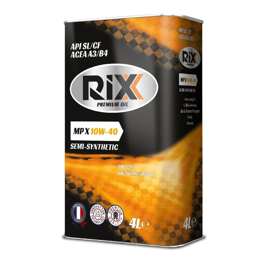 Масло моторн. RIXX MP X 10W-40 SL/CF 4 л п/синт.