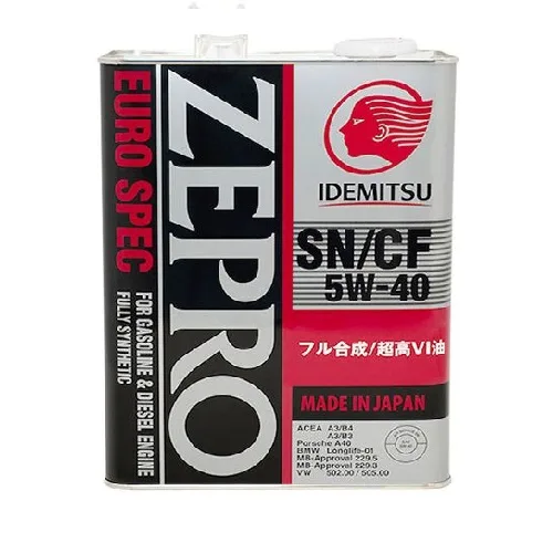 Масло моторное IDEMITSU ZEPRO EURO SPEC SN/CF 5w40 4л.