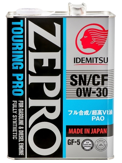 Масло моторное IDEMITSU ZEPRO TOURING PRO SN/CF GF-5 0w30 4л.