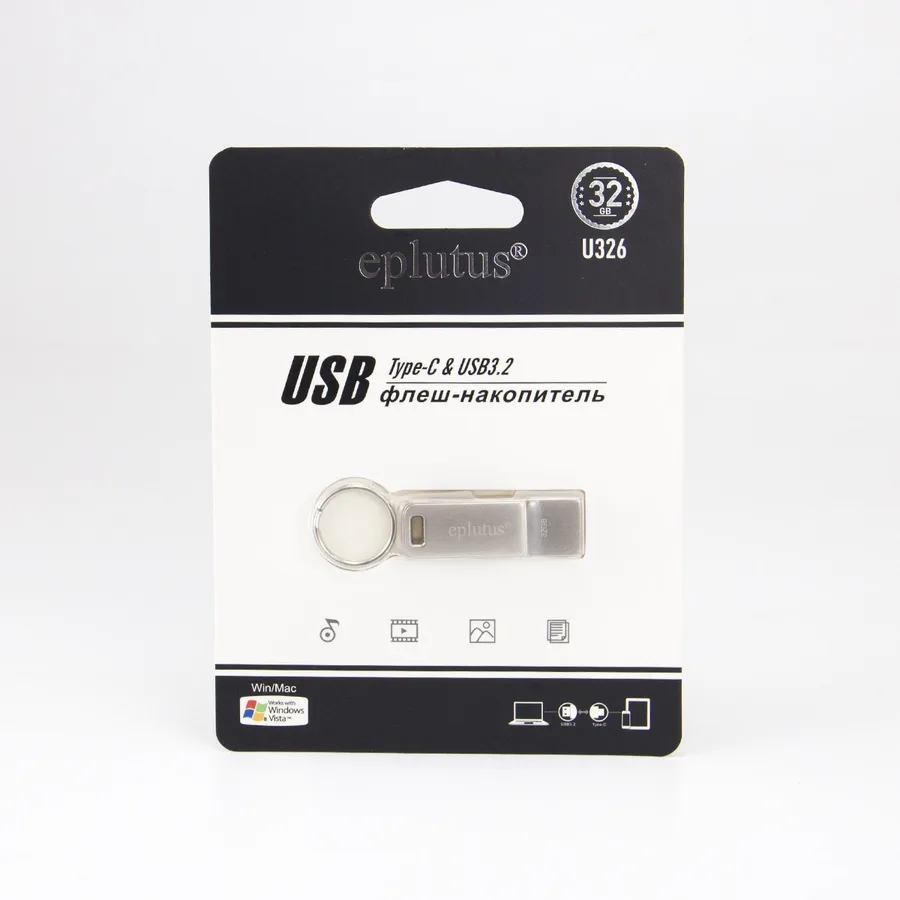 Флеш карта Eplutus 64GB U326 USB & Type-C 3.2