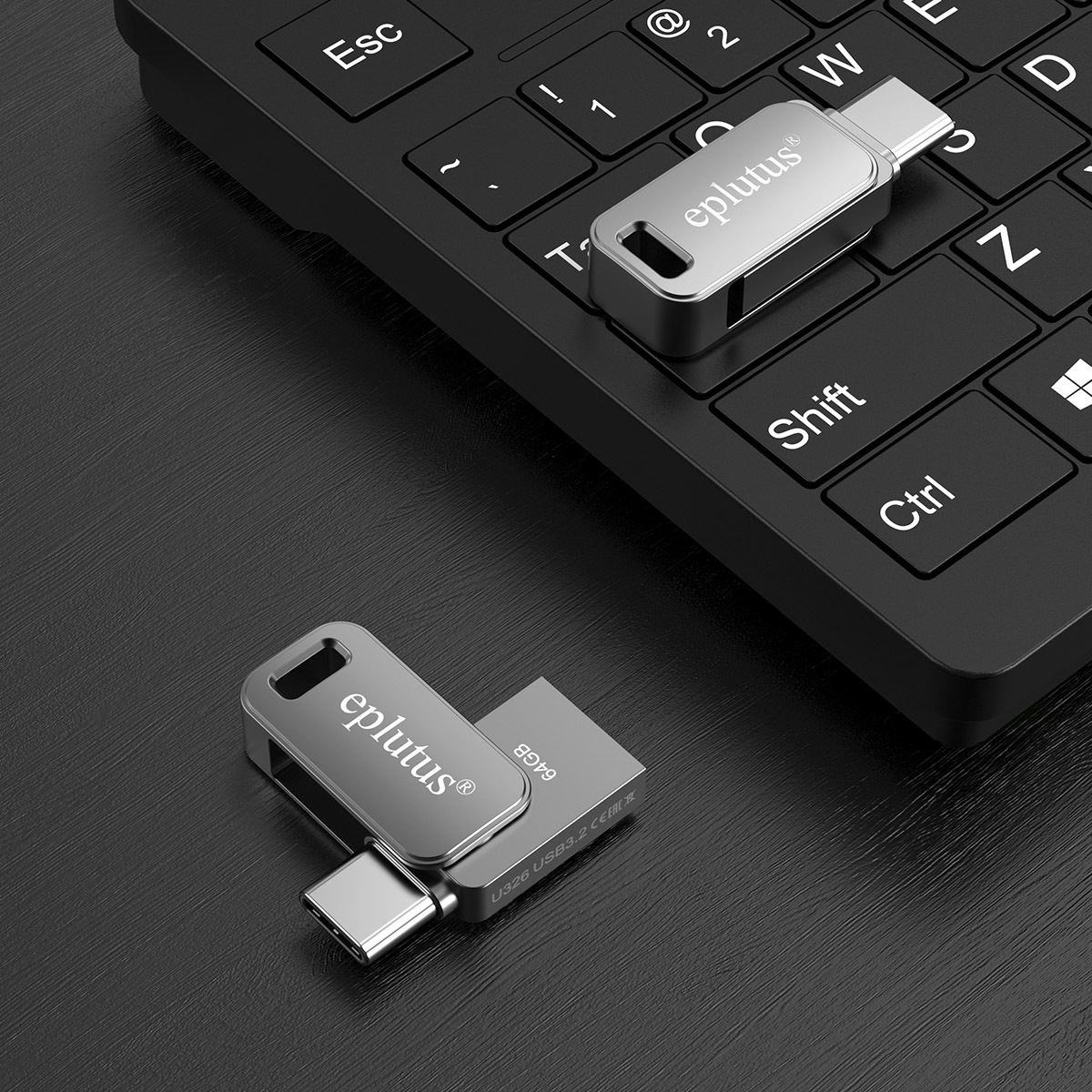Флеш карта Eplutus 64GB U326 USB & Type-C 3.2