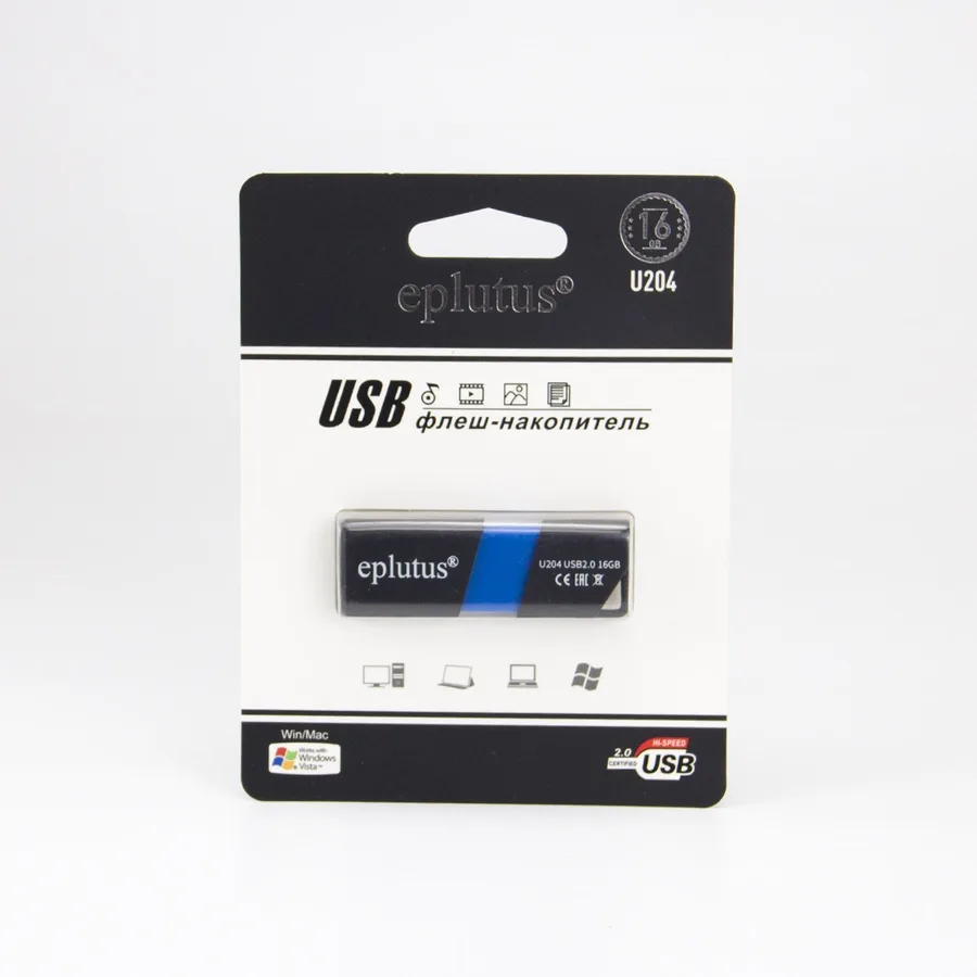Флеш карта Eplutus 16GB U204 USB 2.0