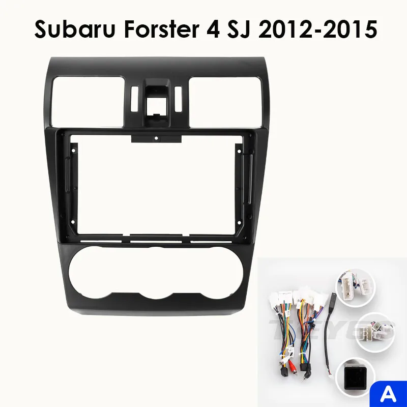 Установочный к-т для штатной а/м 9" Subaru Forster 4 SJ 2012-2015 вид А + проводка CAN