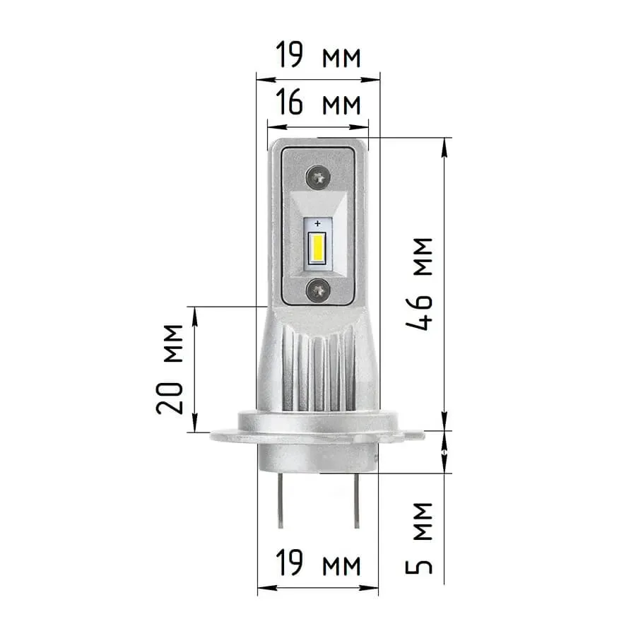 Светодиодные LED лампы ElectroKot Atomic 12-24V H7 PRO CSP 3000K к-т 2шт