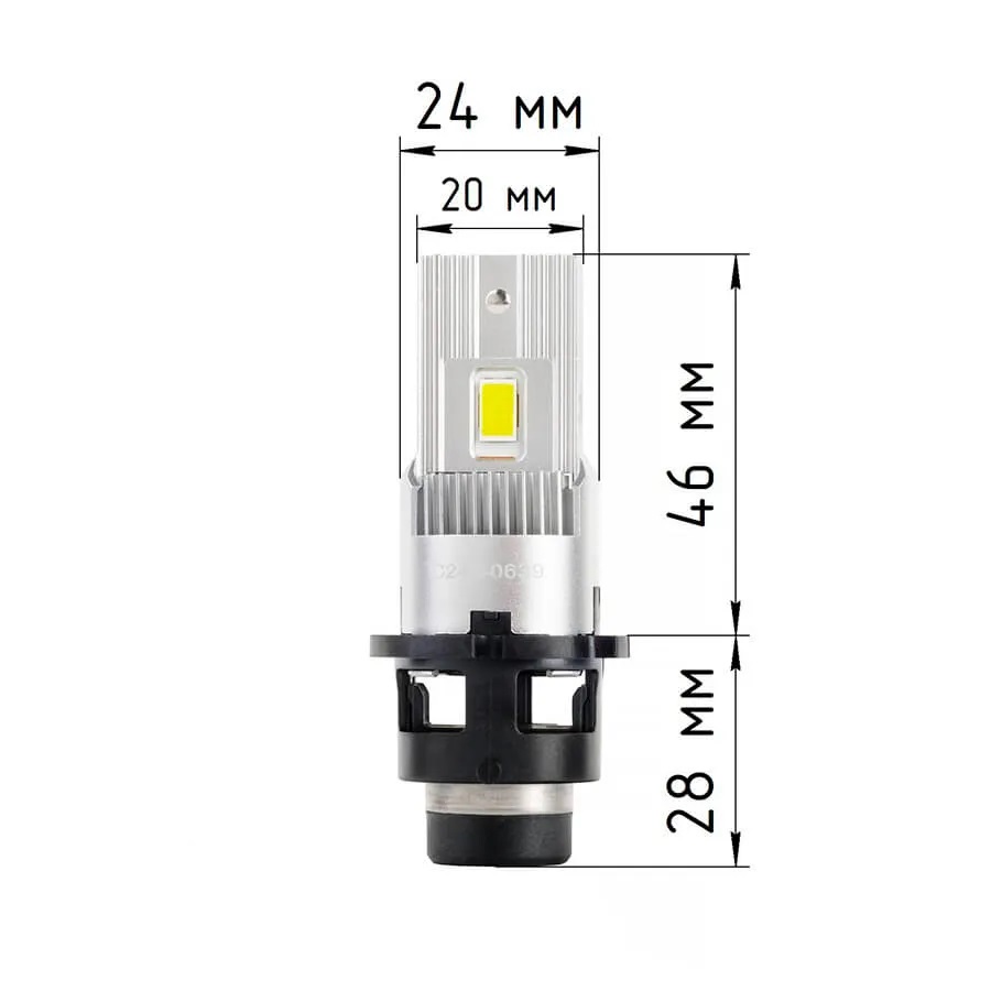 Светодиодные LED лампы ElectroKot XeLED вместо ксенона D2S, D2R 6000K к-т 2шт