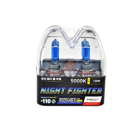 Лампа 12V AVANTECH HB3 55W 5000K (Eurobox,2шт.)