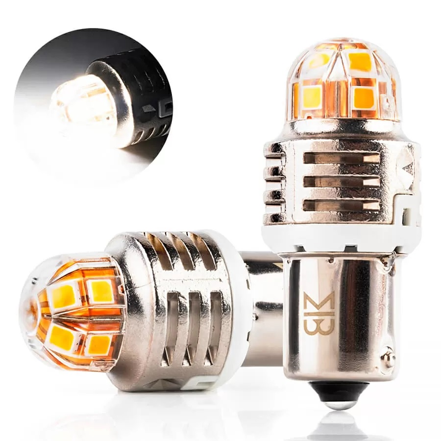 Лампа диодная ElectroKot T-серия 10-50V BA15S P21W 5000K белый свет к-т 2шт