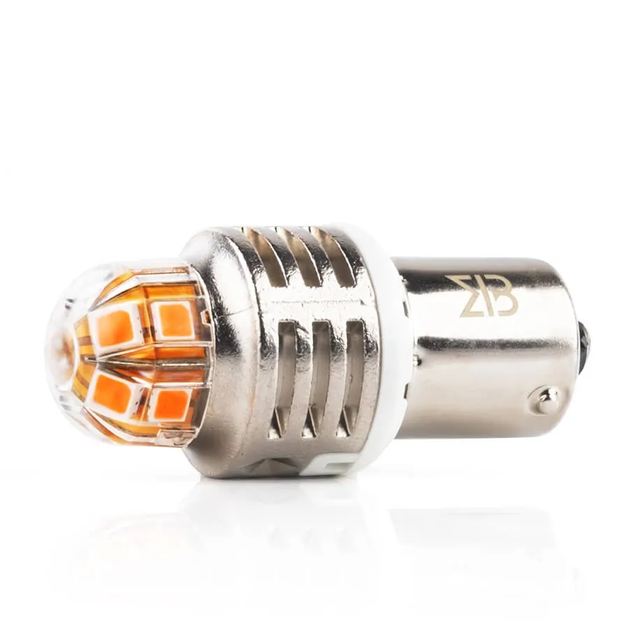 Лампа диодная ElectroKot T-серия 10-50V BA15S P21W оранжевый свет к-т 2шт