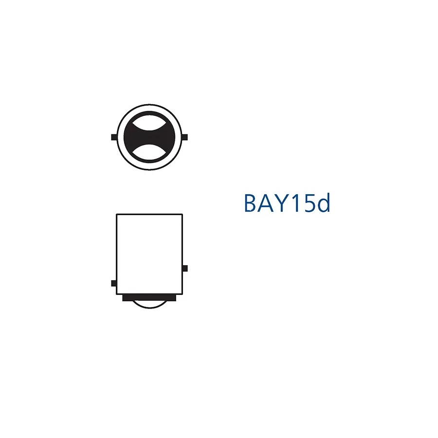 Лампа диодная ElectroKot T-серия 10-50V BAY15D P21/5W 5000K белый свет к-т 2шт
