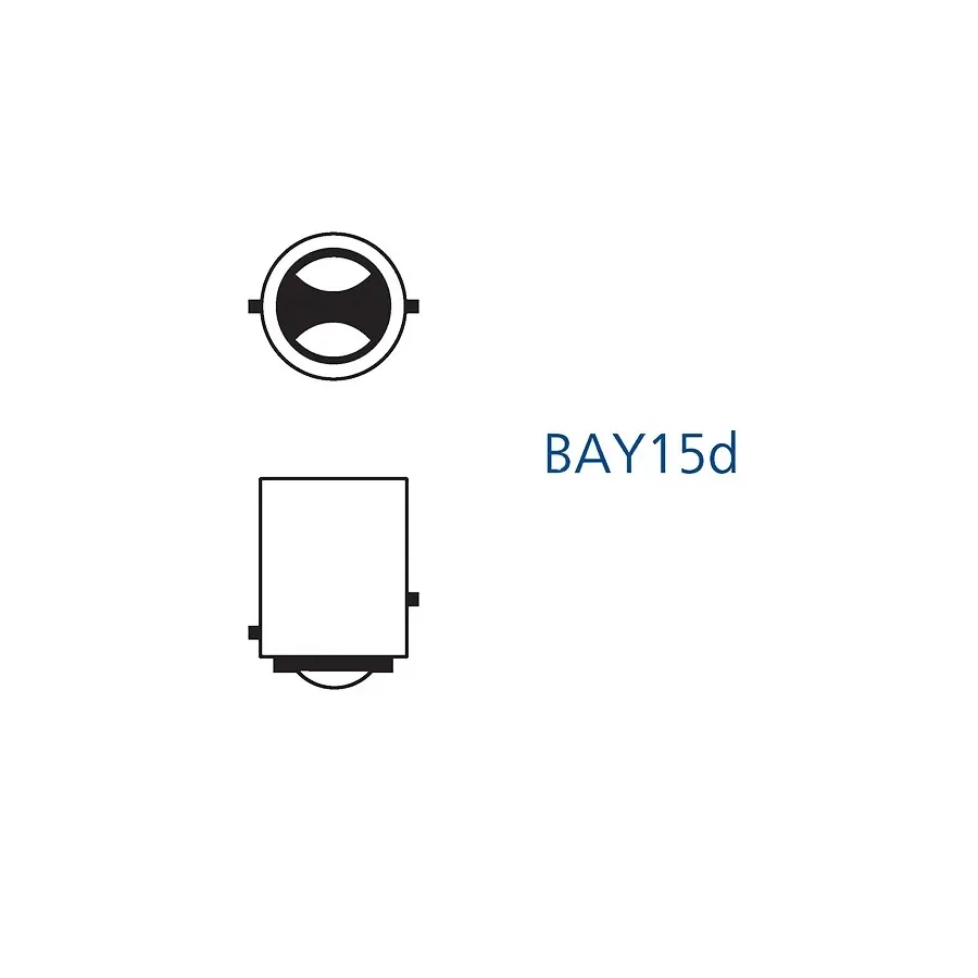 Лампа диодная ElectroKot T-серия 10-50V BAY15D P21/5W 5000K белый свет к-т 2шт