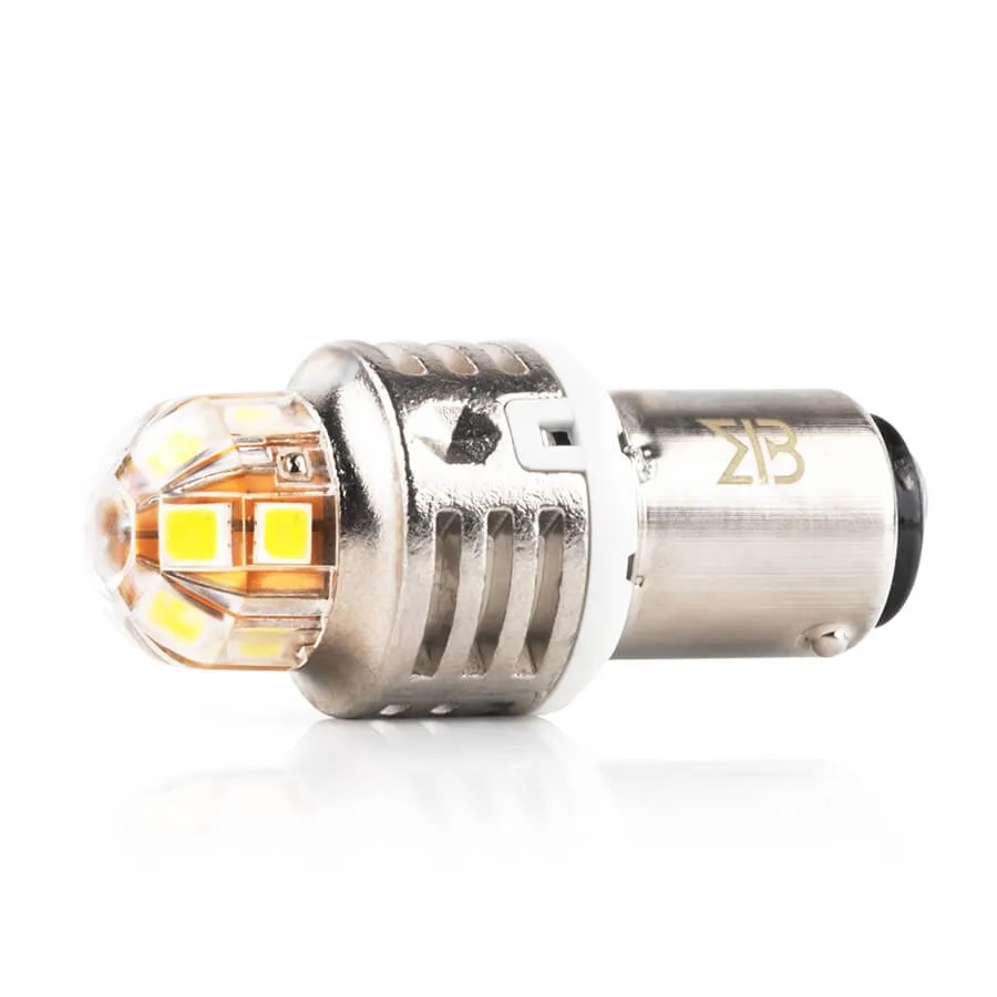 Лампа диодная ElectroKot T-серия 10-50V BAY15D P21/5W 5000K белый свет к-т 2шт