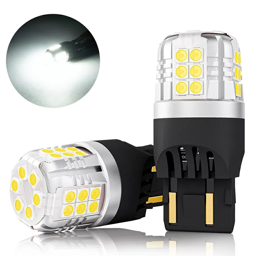 Лампа диодная ElectroKot УльтраЛед 12V W21/5W б/ц 7443 белый кт. 2шт
