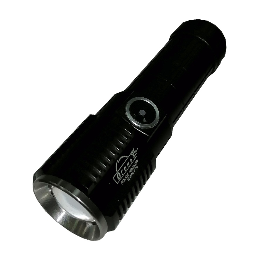 Фонарик zoom Огонь (TYPE-C) бел+красн. H-3056-P90
