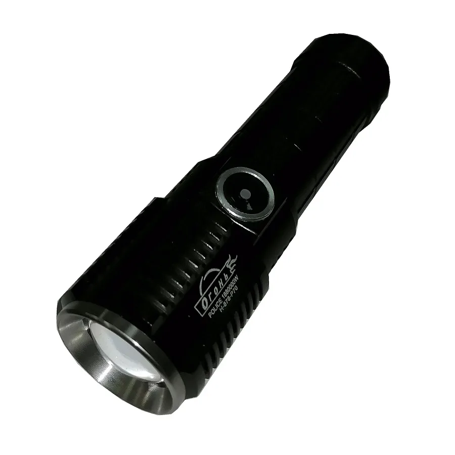 Фонарик zoom Огонь (TYPE-C) бел+красн. H-3056-P90