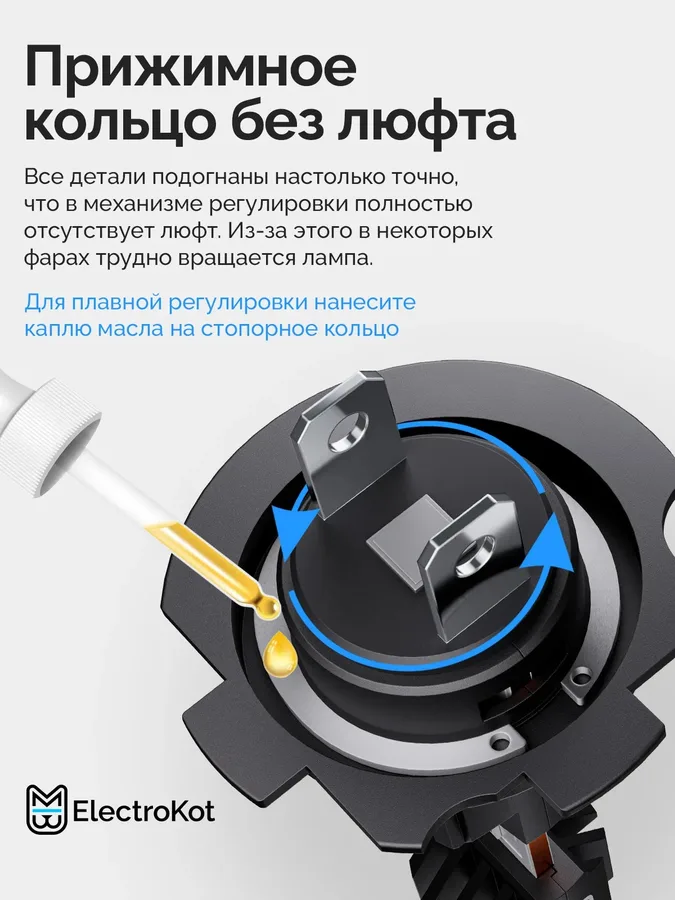 Светодиодные LED лампы ЭлектроКот Атомик PRO gen 2 12-24V H7 6000K к-т 2шт
