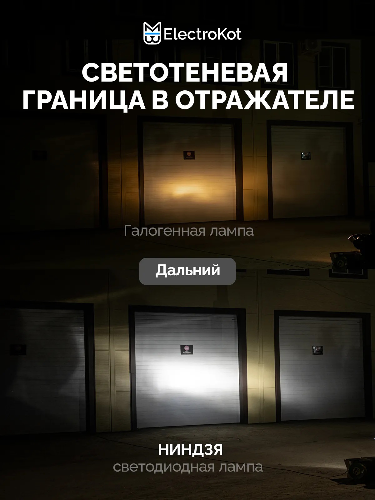 Светодиодные LED лампы ElectroKot Ниндзя gen2 10-30V H4 6000K к-т 2шт