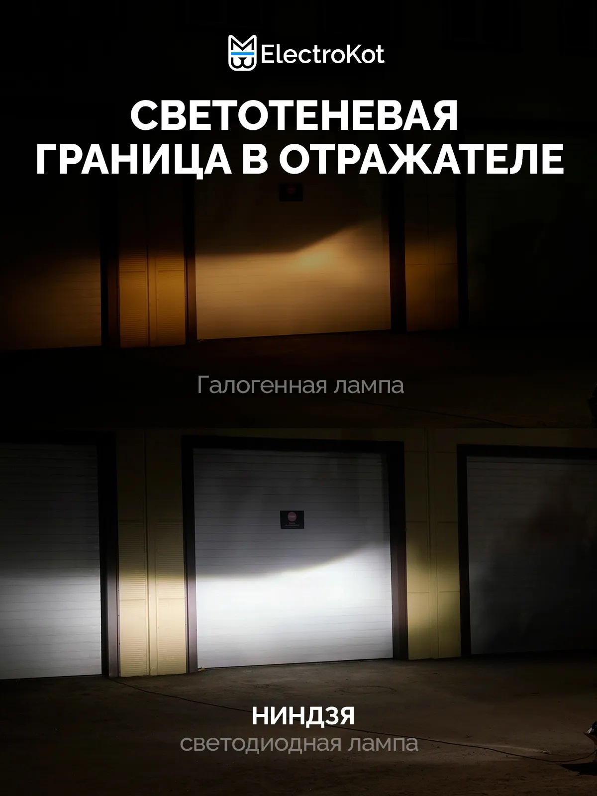 Светодиодные LED лампы ElectroKot Ниндзя gen2 10-30V H7 6000K к-т 2шт