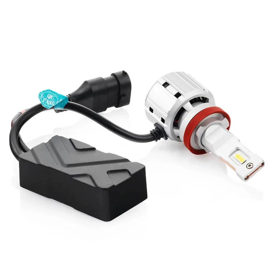 Светодиодные LED лампы ElectroKot UltraLED 12-24V H11 6000K, 12000Lm к-т 2шт