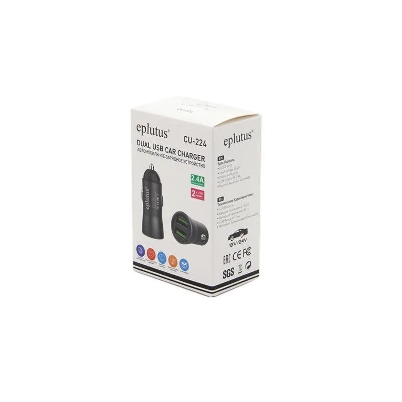 АЗУ USB порт eplutus CU-224 1A+2.4A